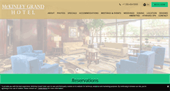 Desktop Screenshot of mckinleygrandhotel.com